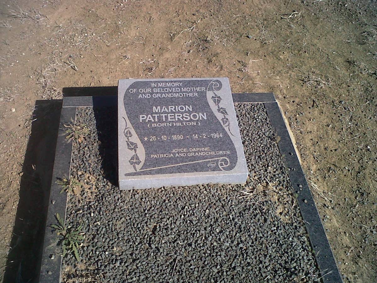 PATTERSON Marion nee HILTON 1890-1964