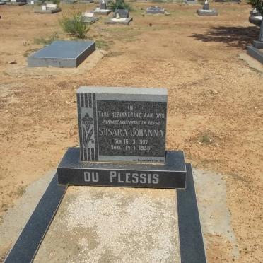 PLESSIS Susara Johanna, du 1957-1958
