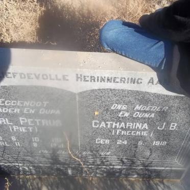 PLESSIS Charl Petrus, du ?-? &amp; Catharina J.B. 1918-