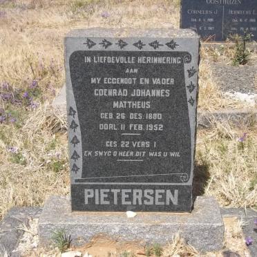 PIETERSEN Coenrad Johannes Mattheus 1890-1952