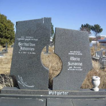 POTGIETER Gerhardus Johannes 1916-1984 &amp; Maria Susanna FERREIRA 1917-1987