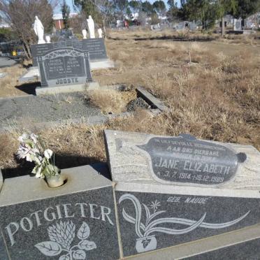 POTGIETER Jane Elizabeth 1914-1989