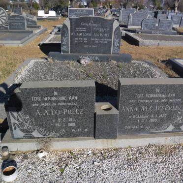 PREEZ A.A., du 1911-1989 &amp; Anna M.C. ROSSOUW 1920-1969