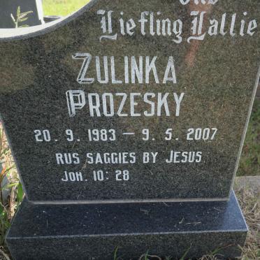 PROZESKY Zulinka 1983-2007