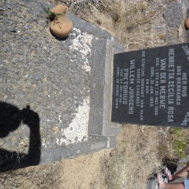 PRETORIUS Willem Jurgens 1860-1890 &amp; Henrietta Cecilia Rosa VAN DER MERWE previously PRETORIUS nee STEAD 1866-1950