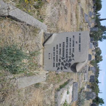 RICHARDSON Rosetta Elizabeth nee SPICE 1888-1935