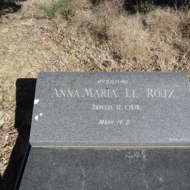 ROUX Anna Maria, le -1978