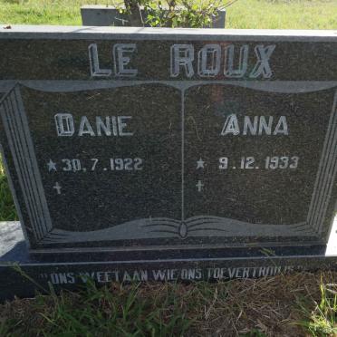 ROUX Danie, le 1922- &amp; Anna 1933-
