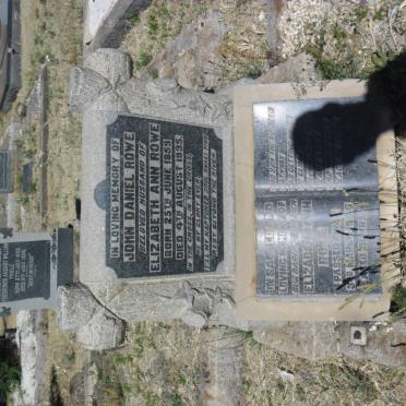 ROWE John Daniel 1859-1935 &amp; Elizabeth Ann -1945