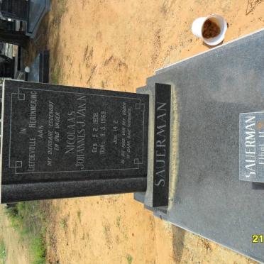 SAUERMAN Nicolaas Johannes, J. van N. 1908-1969 &amp; Ethel H. 1910-1994