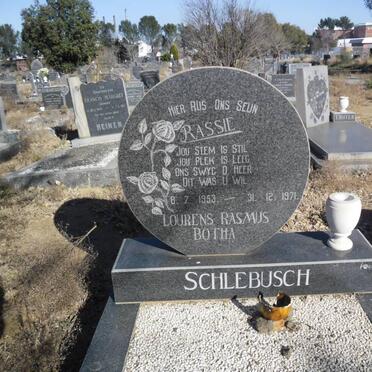 SCHLEBUSCH Lourens Erasmus Botha 1953-1971