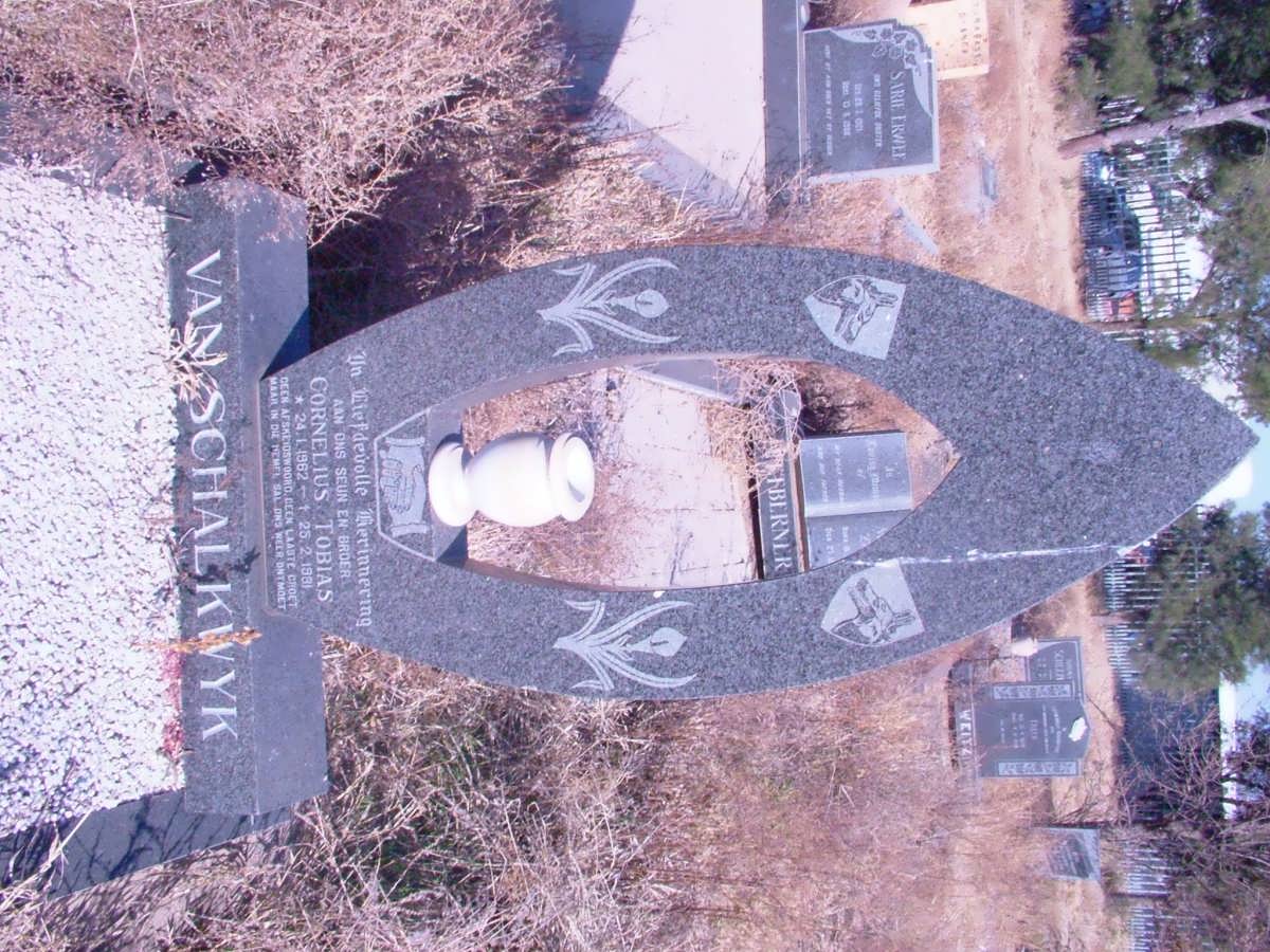 SCHALKWYK Cornelius Tobias, van 1962-1991