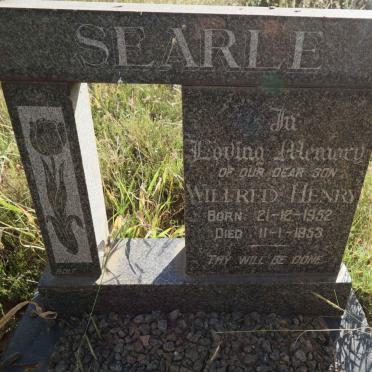 SEARLE Wilfred Henry 1952-1953