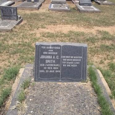 SMITH Johanna A.C. nee WEIDEMAN 1864-1949