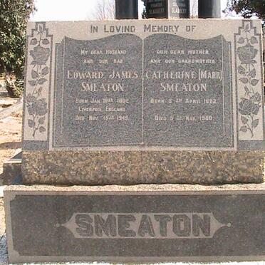 SMEATON Edward James 1882-1949 Catherine MARR 1882-1950