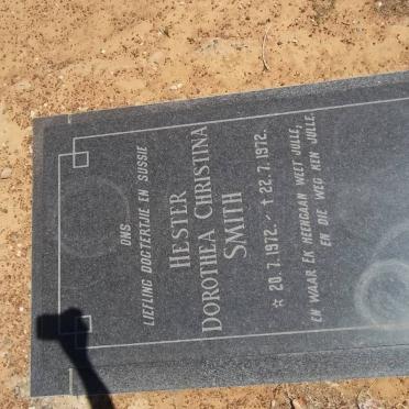 SMITH Hester Dorothea Christina 1972-1972