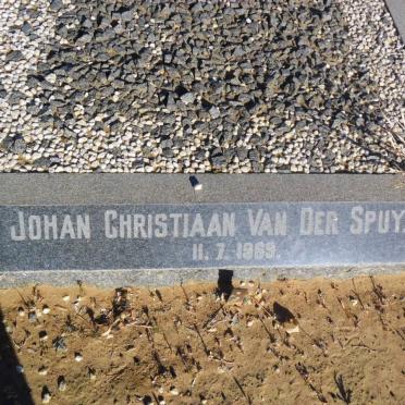 SPUY Johan Christiaan, van der -1969
