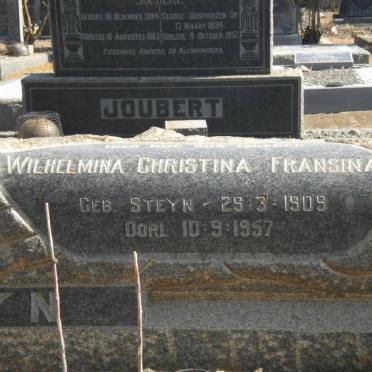 STEYN Wilhelmina Christina Fransina nee STEYN 1909-1957