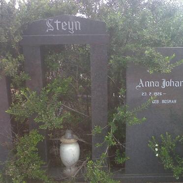 STEYN Douw Gerbrandt 1920-1989 &amp; Anna Johanna BOSMAN 1926-