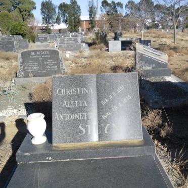 STEYN Christina Aletta Antoinette 1891-1975