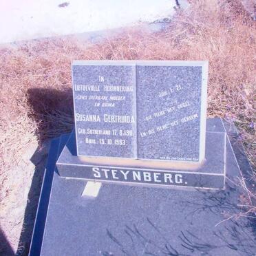 STEYNBERG Susanna Gertruida nee SUTHERLAND 1911-1983