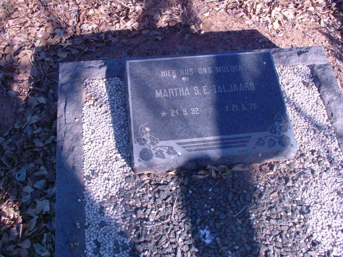 TALJAARD Martha S.E. 1932-1970