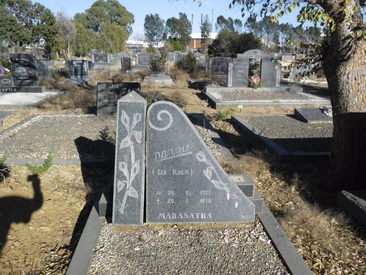 ? Nannie nee KOEN 1937-1976