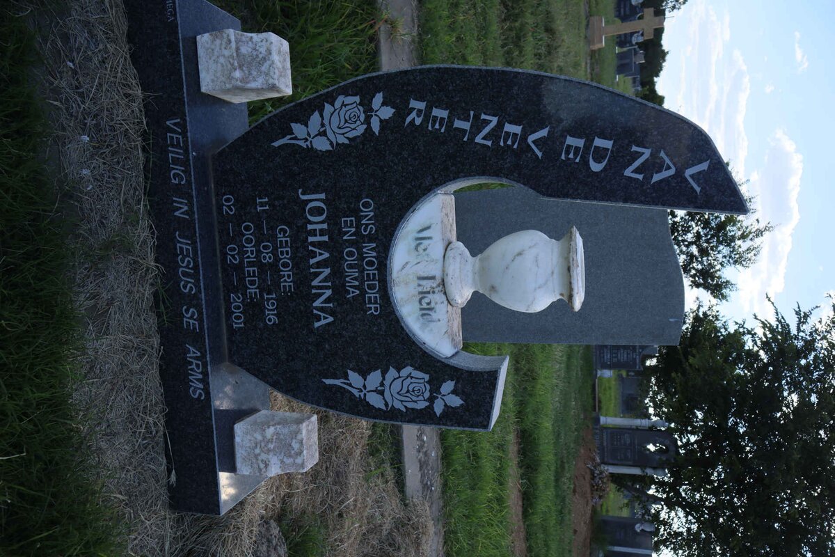 VENTER Johanna, van de 1916-2001