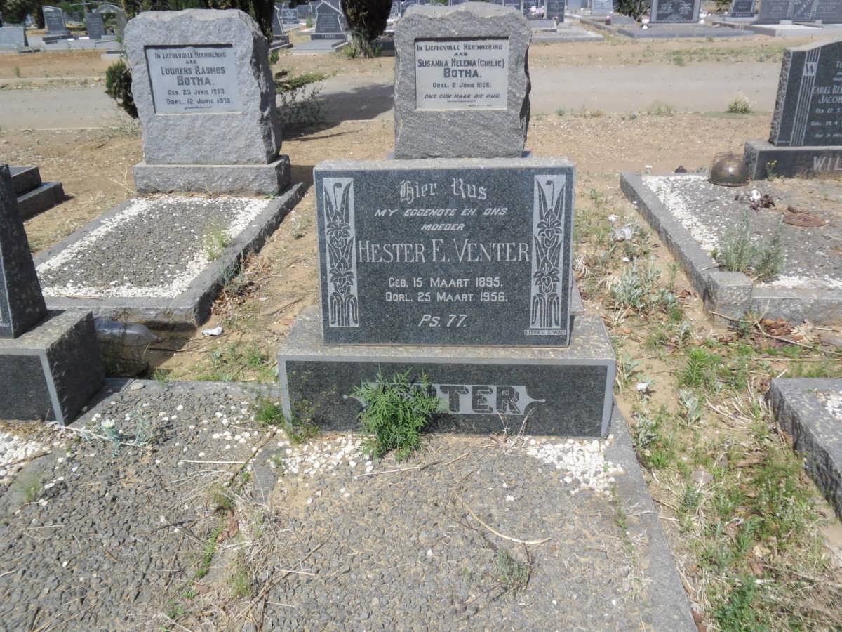 VENTER Hester E. 1895-1956