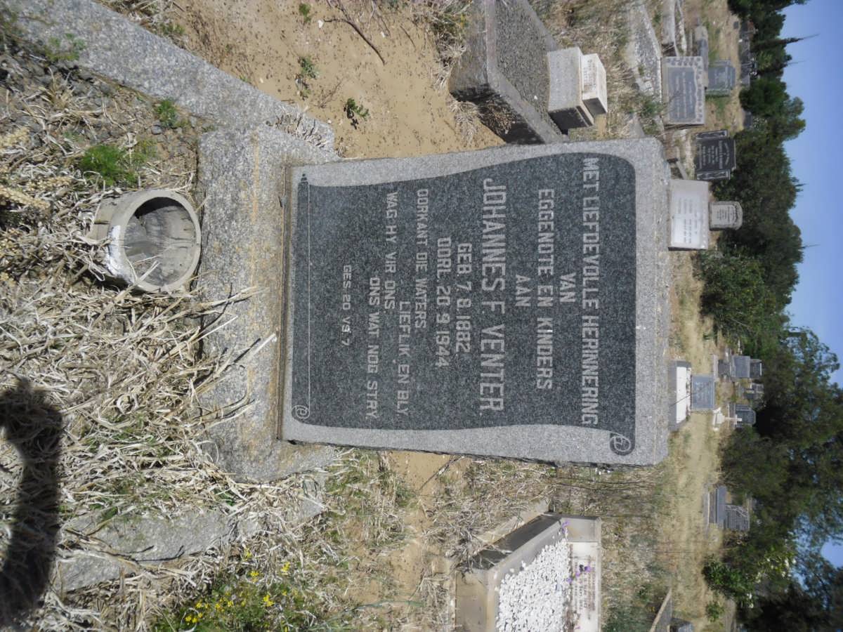 VENTER Johannes F. 1882-1944