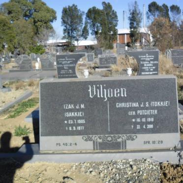 VILJOEN Izak J.M. 1905-1977 &amp; Christina J.S. POTGIETER 1918-2008