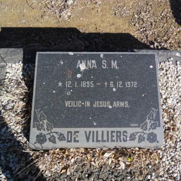 VILLIERS Anna S.M., de 1895-1972