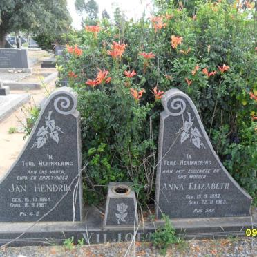 VILJOEN Jan Hendrik 1894-1967 &amp; Anna Elizabeth 1893-1963