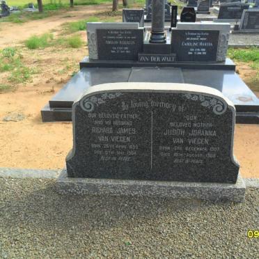 VIEGEN Richard James, van 1899-1964 &amp; Judith Johanna 1907-1988