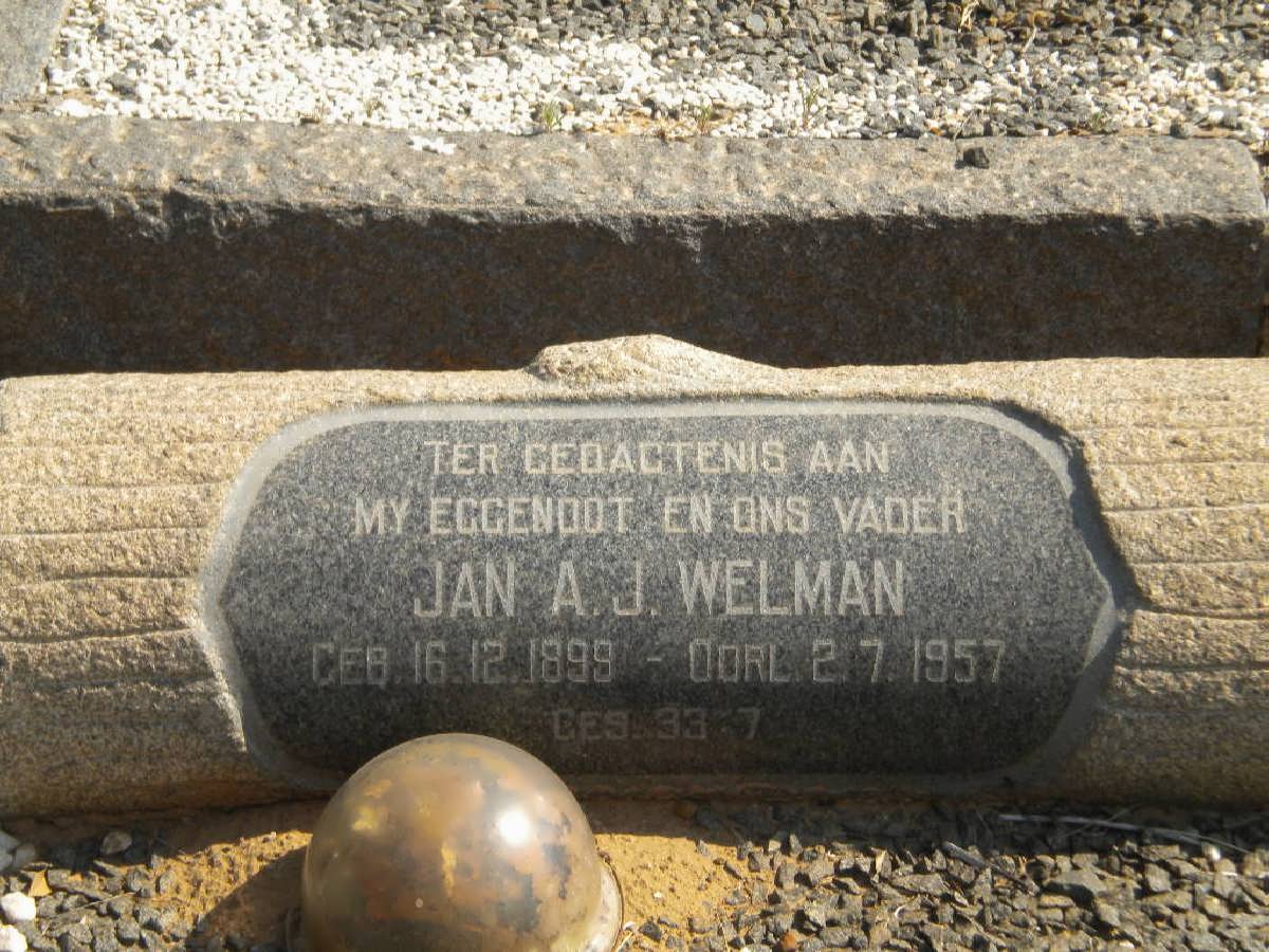 WELMAN A.J. 1899-1957