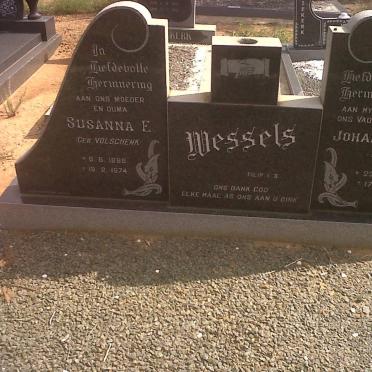 WESSELS Johannes M. 1894-1972 &amp; Susanna E. VOLSCHENK 1898-1974