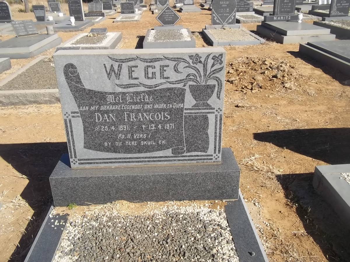 WEGE Dan Francois 1891-1971