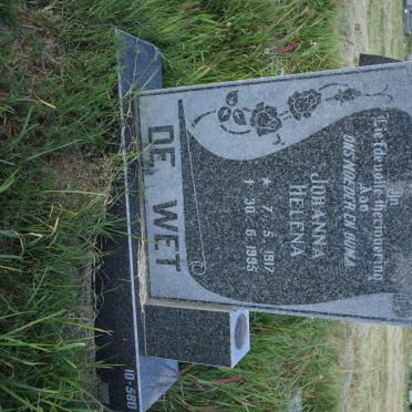 WET Johanna Helena, de 1917-1995