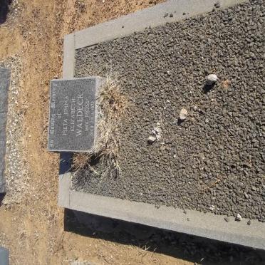 WALDECK Pieta Emma Elizabeth nee MOSS -1972