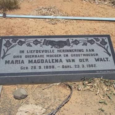 WALT Maria Magdalena, van der 1898-1982