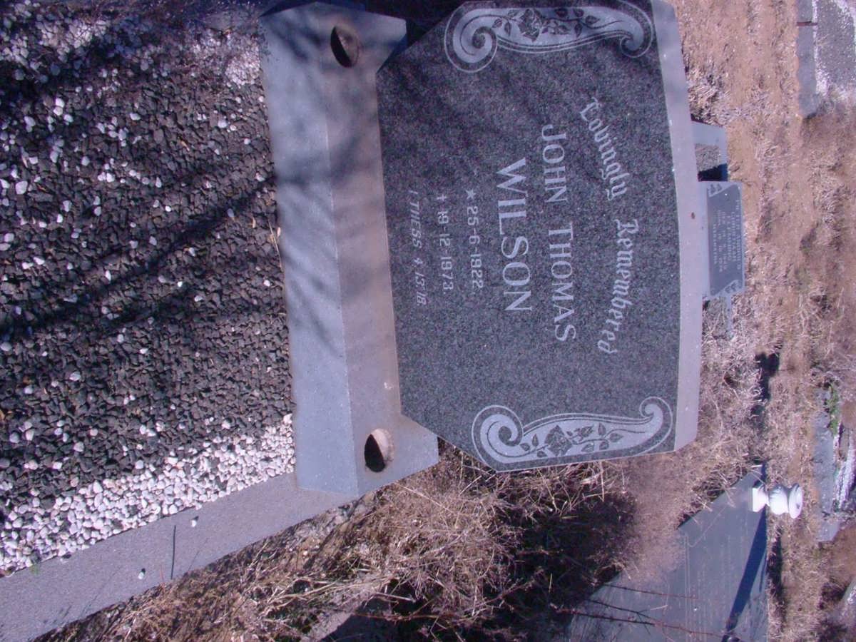 WILSON John Thomas 1922-1973