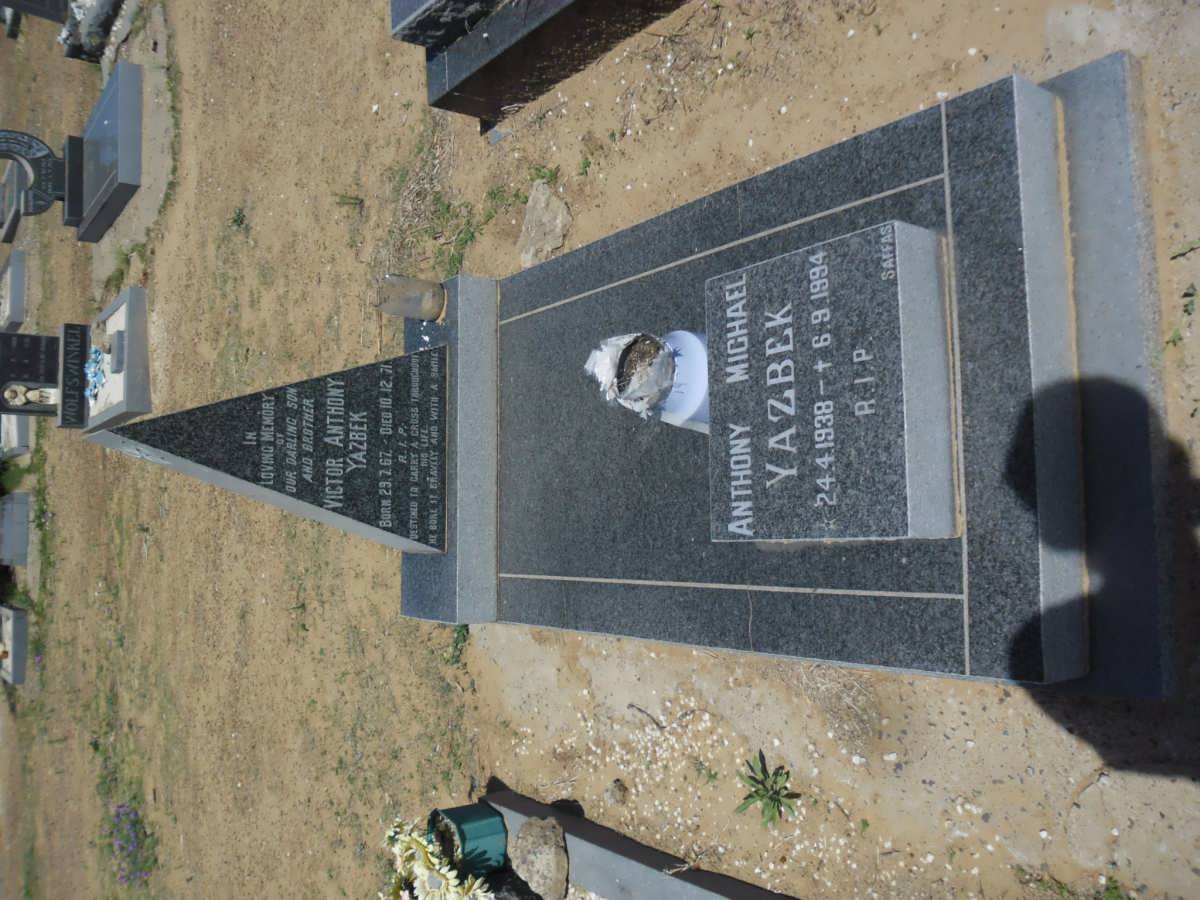 YAZBEK Anthony Michael 1938-1994 :: YAZBEK Victor Anthony 1967-1971