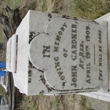 GARDNER John -1909