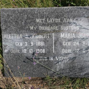 JOUBERT Alettha J. 1881-1908 :: JOUBERT Maria 1885-1908