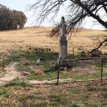 Free State, LADYBRAND district, Leeuoog or Mount Blanc, farm cemetery