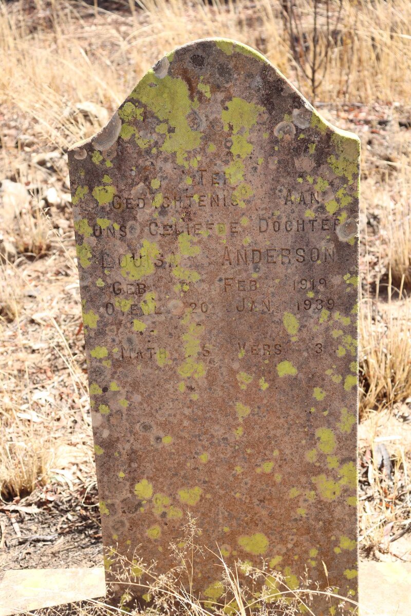 ANDERSON Louisa 1919-1939