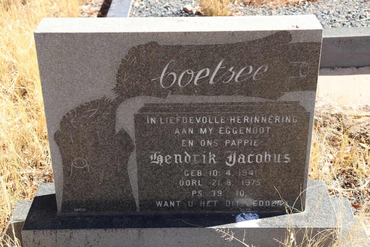 COETZEE Hendrik Jacobus 1941-1975