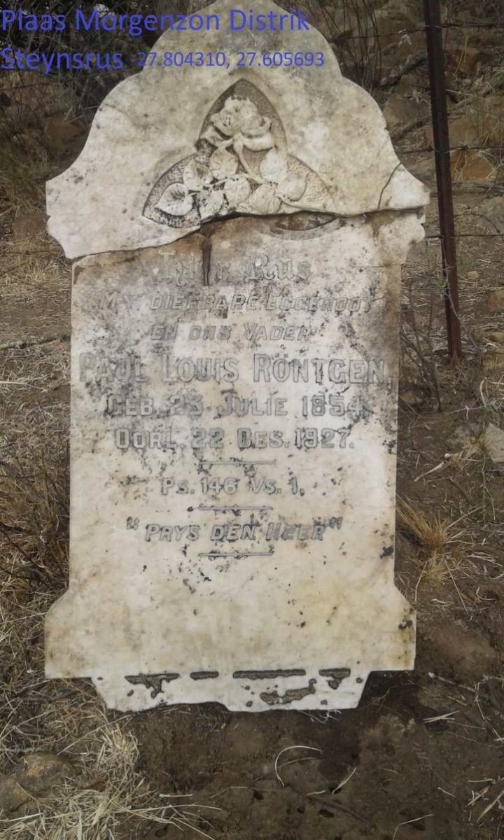 RONTGEN Paul Louis 1854-1927