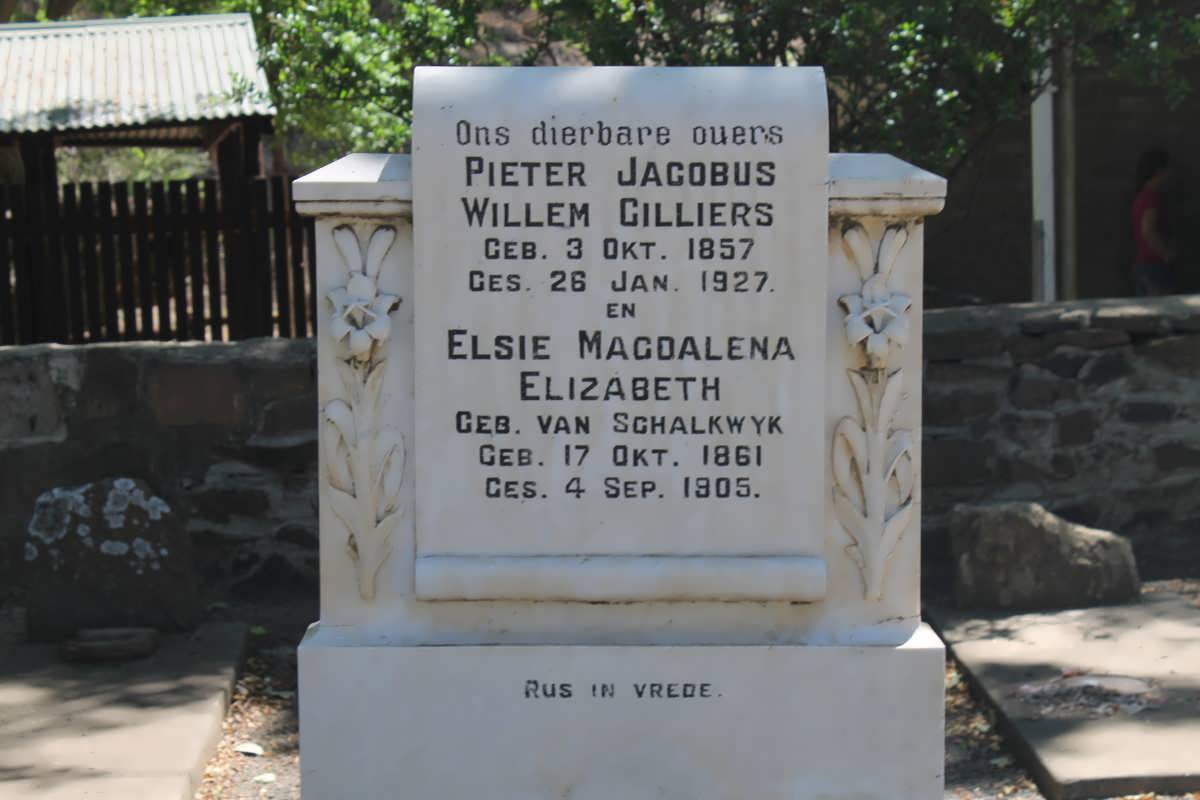 CILLIERS Pieter Jacobus Willem 1857-1927 &amp; Elsie Magdalena Elizabeth VAN SCHALKWYK 1861-1905 _2