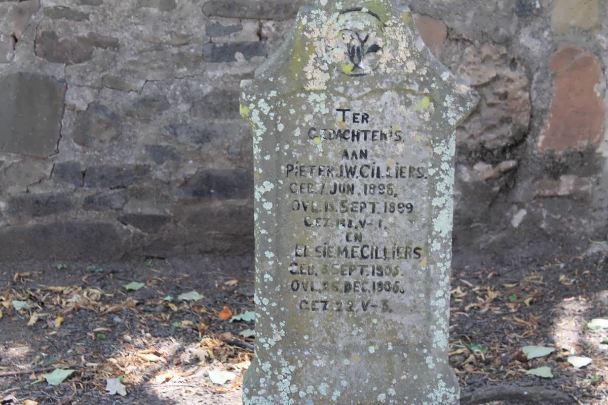 CILLIERS Pieter J.W. 1898-1899 :: CILLIERS Elsie M.E. 1905-1905 _2